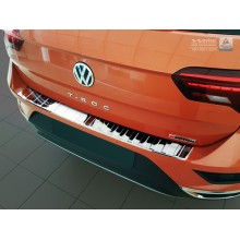 Накладка на задний бампер (полированная) Volkswagen T-Roc (2018-)